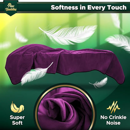 Paw Buddies Waterproof Blanket 80"x90" – Reversible Microfleece Throw for Couples, Pets & Family – Leakproof, Machine Washable Bed & Sofa Protector for Home or Travel