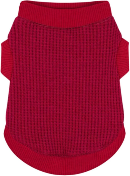 Cozy and Functional Dog Shirts for Small Puppies: Stretchable Wine Red Attire with Easy-On Design, Ideal for Chihuahuas and Yorkies - Enhance Comfort and Playfulness on Chill Days X-Small