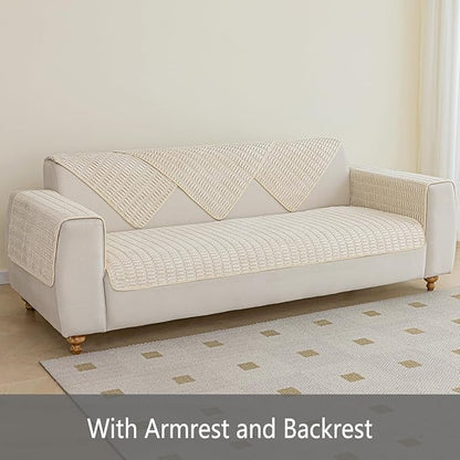 Muamar Dog Bed Cover Sofa Protector,Anti Slip Waterproof Sofa Covers for Living Room Couch Covers,Sofa Mat,Seat Cover,Dog Mat,Pet Pad for Furniture 1 Piece (30x70 inch, Cream White)