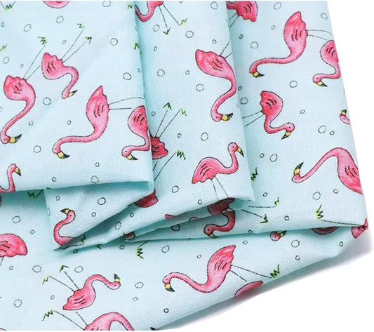 ARING PET Summer Dog Bandanas, Light Blue Flamingo Kerchief Triangle Bibs Scarf for Puppy Small Medium Large Boy Girl Dogs Cats-S