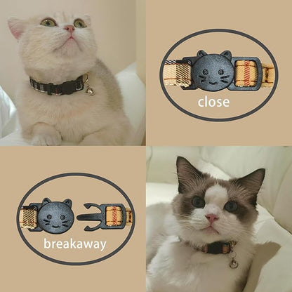 Yizepet Cat Collars with Bells, Breakaway Kitten Collar, Cute Kitty Collar, Pet Supplies Accessories