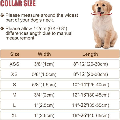 Reflective Dog Collar with Buckle Adjustable Safety Nylon Collars for Small Medium Large Dogs, Orange S