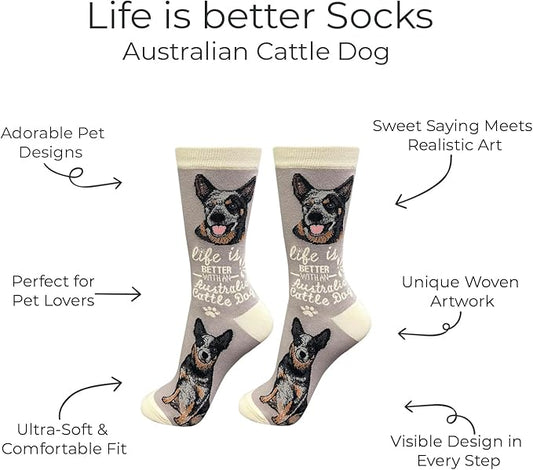 E&S Pets Pet Lover Socks - Dog & Cat Socks - Unisex Novelty Gifts