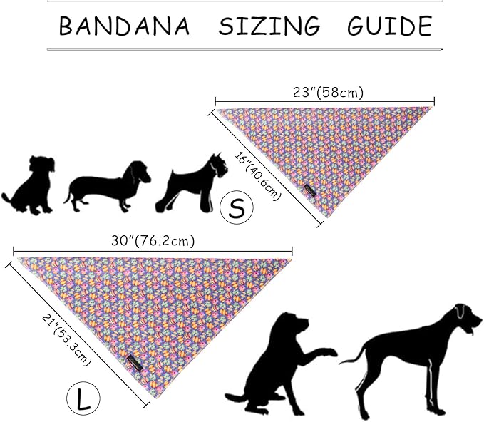 ARING PET Easter Dog Bandanas, Cute Purple Colorful Eggs Pet Bandana Scarf Triangle Bibs for Puppy Small Medium Large Boy Girl Dogs Cats-S