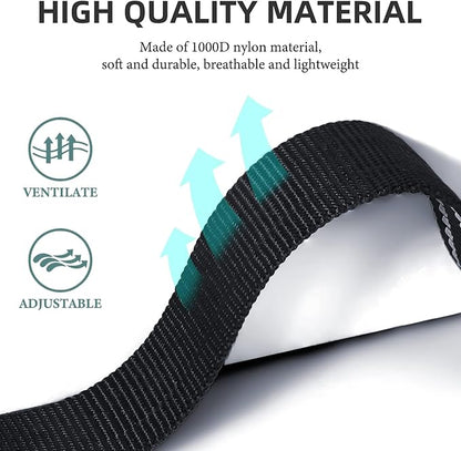Collar Replacement Strap, Reflective Replacement Nylon Collar Strap Dog GPS Training Bark Receiver Collars, Durable Adjustable E Collar Straps for Small Medium Large Dogs, Black