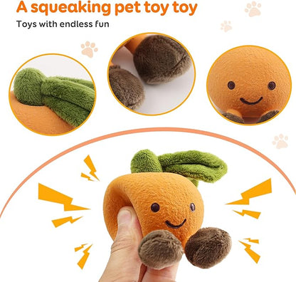 Dog chew Toys, Interactive Dog chew Toys, Suitable for All Types of Dogs who Like to chew and Interact. Sound pet Toys, Specially Designed for Dogs who Love to chew（Orange）