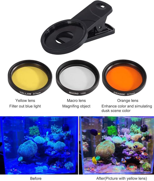 Aquarium Choice Coral Lens Filter Kits for Phone