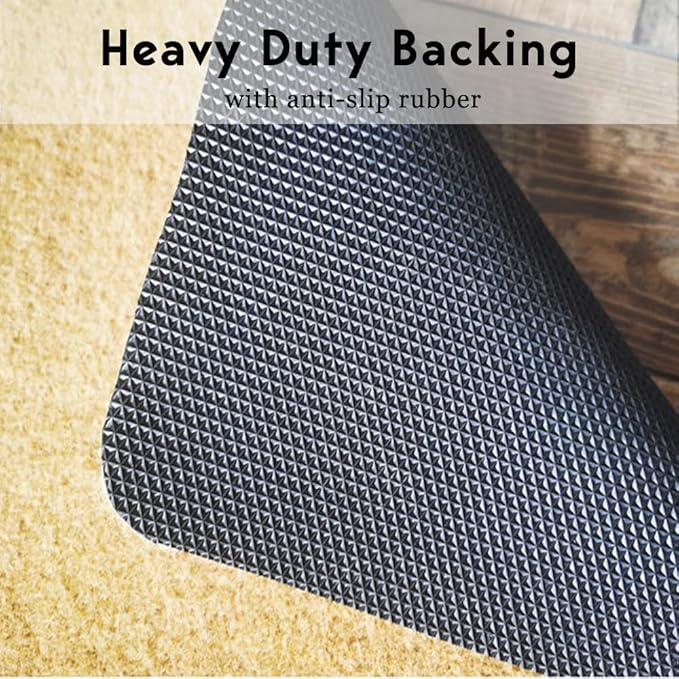 Coir Door Mat Outdoor Mats For Home Entrance,As FOR ME and My House We Will Serve The Funny doormats,Front Door mat,Indoor Entrance Embroidered Welcome Rubber Rugs Christmas Home Decoration 30”x 18”