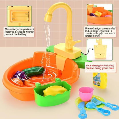 Bird Bath Shower, Bird Bath for Cage with Faucet, Parrot Shower Bathtub Parrot Automatic Bathing Box, Bird Baths for Parakeets, Ferret, Budgie, Goldfinch, Cockatiel, Lovebird and Small Birds (Orange)