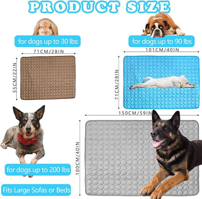 Dog Cooling Mat for Dogs, Pet Cooling Pad Bed for Dog Easy Washable for All Types of Pets and Perfect for Both Indoor and Outdoor Use, Including Car Seats 28" x 22"
