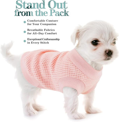 Cozy and Functional Dog Shirts for Small Puppies: Stretchable Wine Red Attire with Easy-On Design, Ideal for Chihuahuas and Yorkies - Enhance Comfort and Playfulness on Chill Days Large