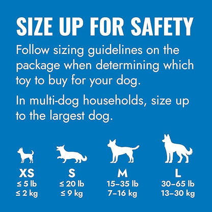 KONG Puppy - Natural Teething Rubber Chew Toy for Dogs - Stuffable Dog Toy for Extended Playtime - Chew & Fetch Toy for Puppies - for XS Puppies - Blue