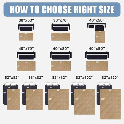 Smiry Waterproof Dog Bed Cover Blanket 30x70, Soft Reversible Pet Blanket, Washable Leakproof Cats Dogs Couch Cover for Sofa, Couch, Furniture, Camel/Camel
