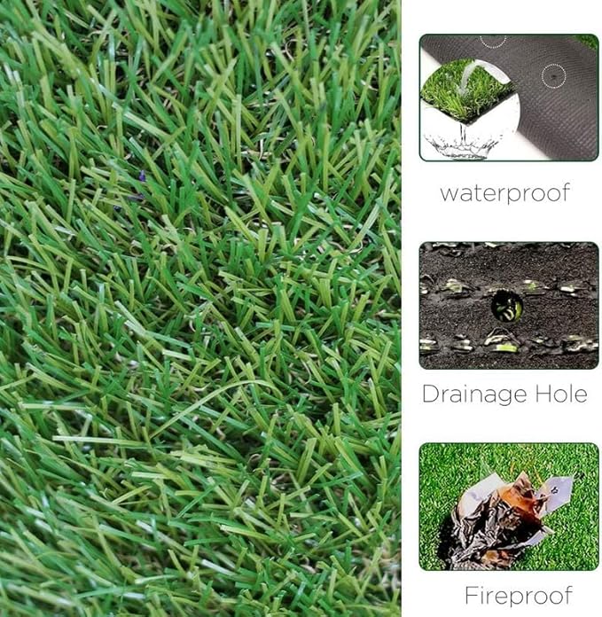 ALTRUISTIC Artificial Grass 9FTX85FT(765 Square Feet), Realistic Fake Grass Deluxe Turf Synthetic Thick Lawn Pet Turf, 1 3/8” Height, Outdoor Decor, Customized