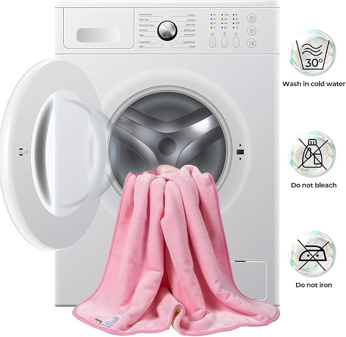 Sunheir Waterproof Dog Blankets for Small Dogs - Puppy Blanket Washable for Couch Protection, Soft Sherpa Fleece Cat Throw Blanket to Prevent Urine Leaks & Protects Furniture, 25"X 35", Pink