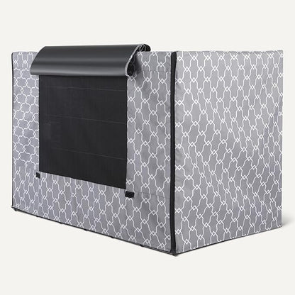 Amazon Basics Dog Cage Cover for 42-inch Wire Crates, Heavy-Duty with Zippered Panels
