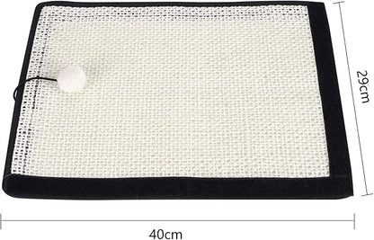 HAOZAIKEJI Cat Scratcher Mat Sofa Protector Natural Sisal Cat Scratching Mat Cat Scratch Couch Cover Heavy Duty Couch Guard Easy Installation Scratch Pad for Grinding Claws Protecting Furniture