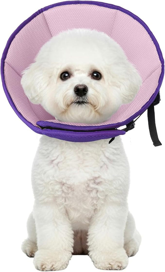 Dog Cone Collar After Surgery, Adjustable Soft Recovery Cone for Small Dogs to Stop Licking, Light-Weight Comfortable Elizabethan Collar for Dogs Anti-Bite Lick Protective Wound