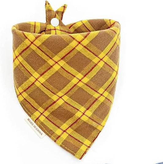 Dog Bandana(Golden Hour Plaid S)