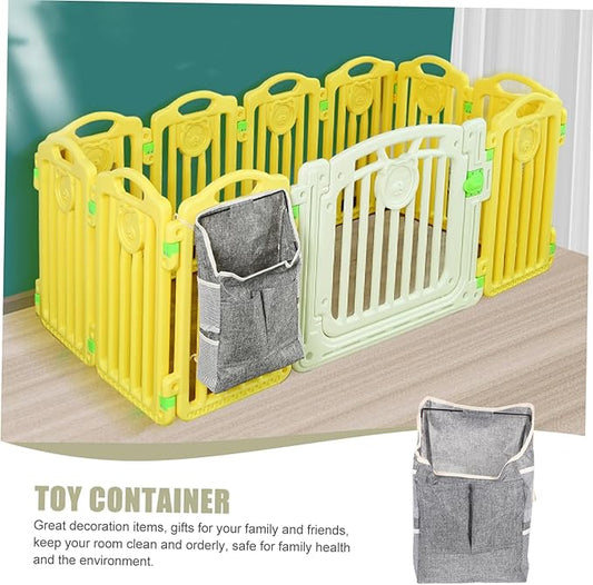 Pet Storage Pouch Breathable Hanging Organizer for Toys and Food Household Accessory Grey Convenient and Safe for Pets Boys and Girls and Home Organization