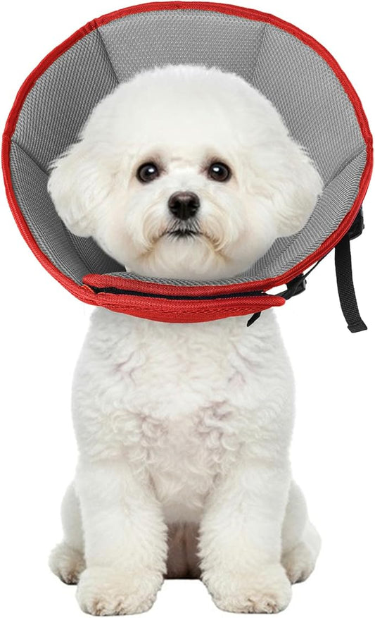 Dog Cone Collar After Surgery, Adjustable Soft Recovery Cone for Small Dogs to Stop Licking, Light-Weight Comfortable Elizabethan Collar for Dogs Anti-Bite Lick Protective Wound