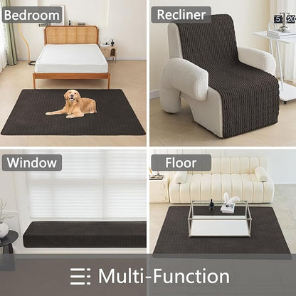 Muamar Dog Bed Cover Sofa Protector,Anti Slip Waterproof Sofa Covers for Living Room Couch Covers,Sofa Mat,Seat Cover,Dog Mat,Pet Pad for Furniture 1 Piece (30x82 inch, Coffee)