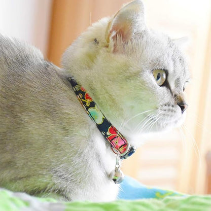 Breakaway Cat Collars with Bell, Set of 3, Durable & Safe Cute Kitten Collars Safety Adjustable Kitty Collar for Cat Puppy 7.5-11in (Purple,Red,Blue1)