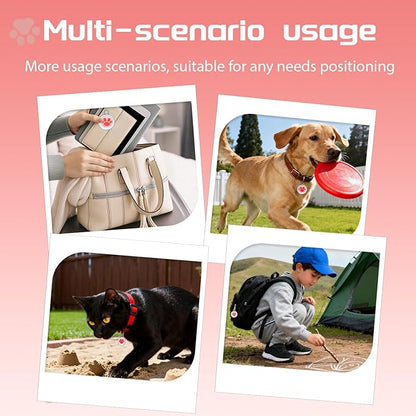 2025 GPS Tracker for Pet, No Monthly Fee & No SIM Card Needed | Real-Time Tracking for Dogs, Cats & Small Animals | Lightweight Design | Long Battery Life | Compatible with iPhone & Android