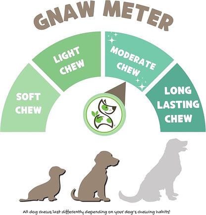 Nature Gnaws Beef Gullet Sticks for Dogs 5-6" (1Lb) - Natural Beef Jerky Stick Dog Chew Treats - Rawhide Free