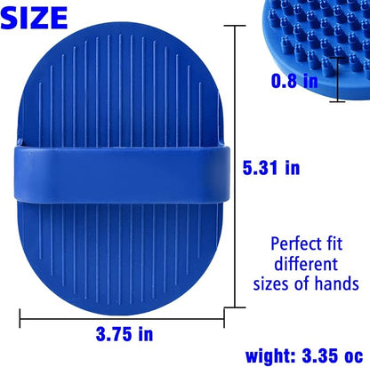 Dog Grooming Brush, Dog Shampoo Bath Brush Shedding Soothing Massage Rubber Comb for Long Short Haired Dogs and Cats 2pcs