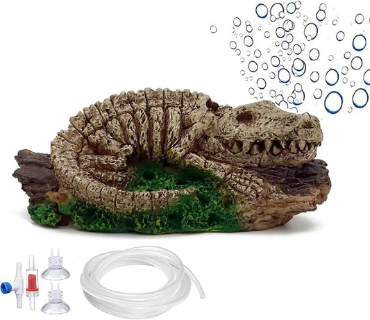 ALEGI Aquarium Air Bubbler Decorations,Air Bubbler Decor Ornament for Fish Tank (Dinosaur)