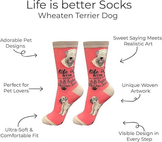 E&S Pets Pet Lover Socks - Dog & Cat Socks - Unisex Novelty Gifts