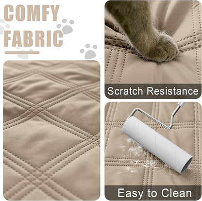 Smiry Waterproof Dog Bed Cover Blanket 30x53, Soft Reversible Pet Blanket, Washable Leakproof Cats Dogs Couch Cover for Sofa, Couch, Furniture, Taupe/Taupe