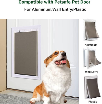 Large Dog Door Replacement Flap, Compatible with PetSafe Freedom Pet Doors PAC11-11039, Measures 16 7/8” x 10 1/8”, Doggie Door Flap Made from Durable Flexible TPU Materials