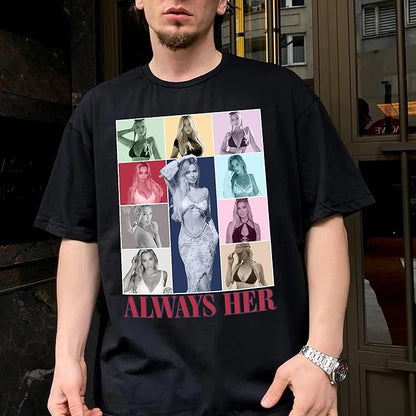 H-DEWALL Custom T Shirts Mineral Wash Tshirt Bootleg Rap Tee Customized Gifts for Boyfriend Birthday Shirts Tops for Women