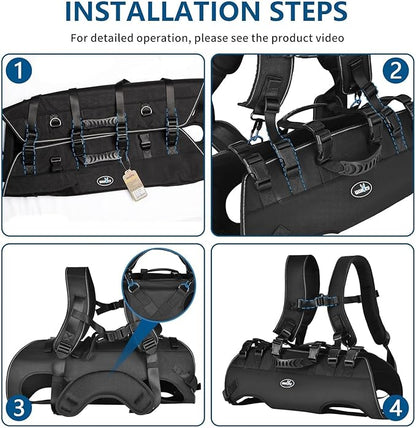 Dog Lift Harness Sling Carrier for Dogs Hind Leg Stair Support Old, Disabled, Joint Injuries, Arthritis, Large Dogs Up and Down Stairs, Cars(33-66 LBS)