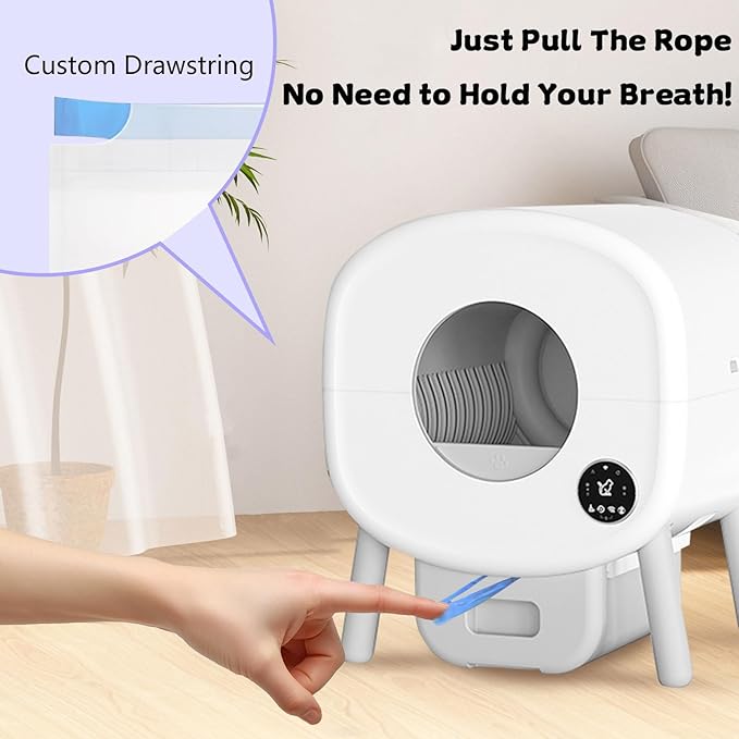 120 Count 26" x 11.8" Cat Litter Box Liners for Fsitego and Fumoi Self Cleaning Litter Box, Extra Thick Heavy Duty Cat Litter Bags Replacement, 3-4 Gallons of Capacity