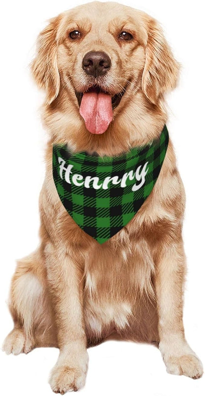 Custom Pet Scarf Personalized Dog Bandana with Name Personalized Add Your Text Bibs Triangle Head Scarfs Gift for Small Medium Large Dogs Cats Baby Puppy Pets Accessories