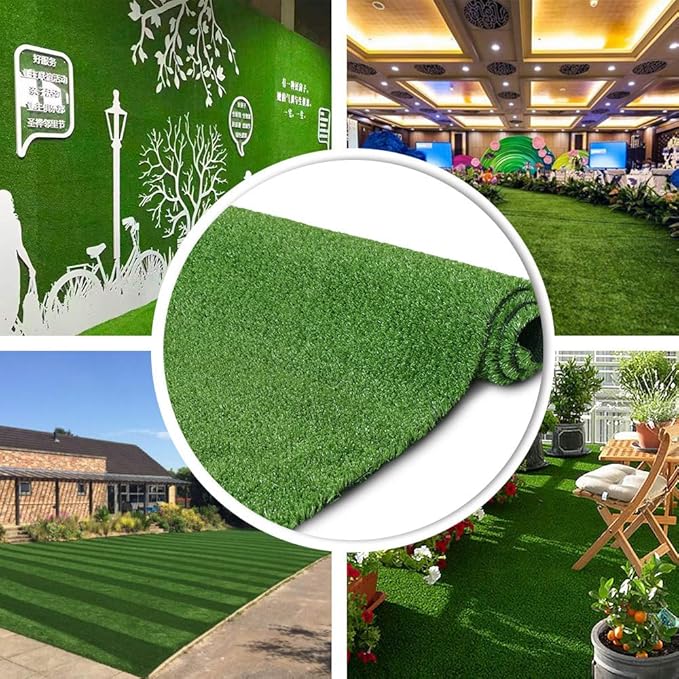 Petgrow Synthetic Artificial Grass Turf 4FTX61FT for Indoor Outdoor Dog Synthetic Grass Mat, Party Wedding Christmas Balcony Garden Astro Turf Rug,Drainage Holes Faux Fake Grass Rug Carpet for Pets