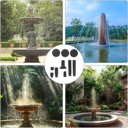VICASKY Solar Bird Bath Fountains Accessories 10 Pcs Plastic Nozzles Pond Waterfall Bird Bath Solar Pump Parts for Diy Garden Water Feature