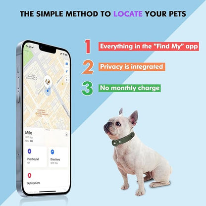2-in-1 GPS Tracker for Dogs: Smart Collar with Real-Time Location, No Monthly Fee, Unlimited Range (iOS Only) GPS Tracker Dog Collar- Ideal for Small, Medium Large Dogs(Tracker Included)(Green)
