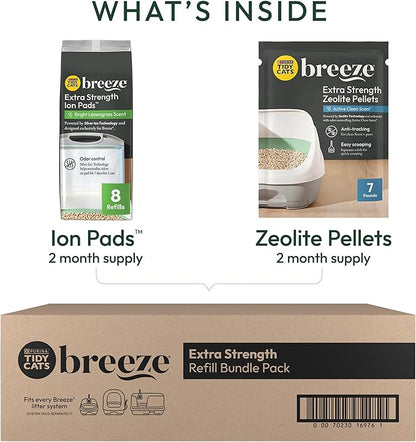 Purina Tidy Cats Breeze Cat Litter Extra Strength Refill Bundle