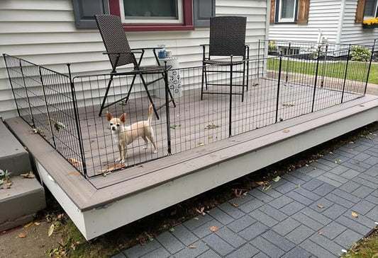 FXW MiniPaws Unleashed Dog Playpen, Expandable & Portable Design for Yard, RV Camping and Indoor Use, for Puppies and Small Dogs, 20-inch 16 Panels