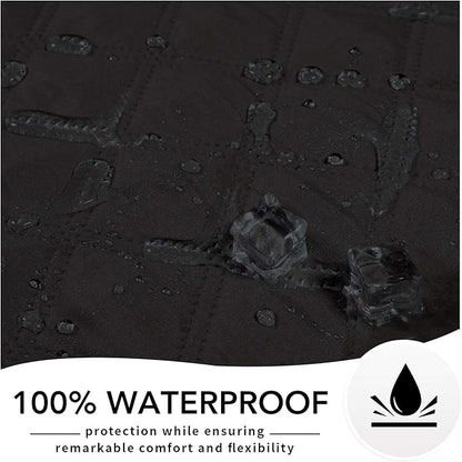 Easy-Going 100% Waterproof Dog Bed Cover, Non-Slip Pet Blanket for Furniture, Washable Couch Cover, Repleasement Sofa Cover (96X82 in,Black)