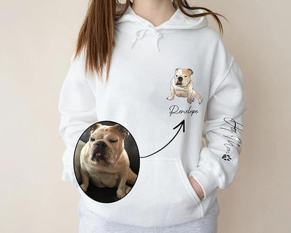 CHIARA CONTI11 Custom Dog Hoodie, Custom Pet Gifts, Custom Dog Shirt, Custom Dog Sweatshirt, Valentine's Day Gift