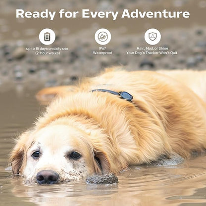 Aorkuler Outdoor GPS Dog Tracker for Remote & Rural Areas – No Phone or Signal Needed,Real-Time Tracking for Daily Walks,Hiking, Camping, Farms, and Large Open Spaces,No Monthly Fees(Tracker 2)