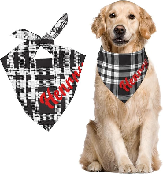 Custom Pet Scarf Personalized Dog Bandana with Name Personalized Add Your Text Bibs Triangle Head Scarfs Gift for Small Medium Large Dogs Cats Baby Puppy Pets Accessories
