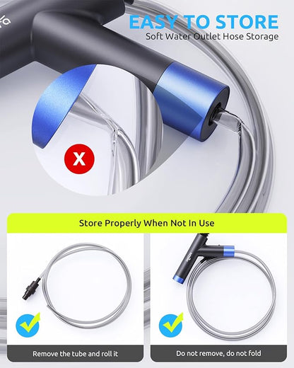 SEAOURA Aquarium Siphon Pump Gravel Cleaner, Fish Tank Vacuum Gravels Cleaning Kit, Manual Water Changer with Air Push Button, Aquariums Sand Clean Set, Hose for Suck Manure Wash Sand