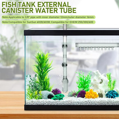 TOYANDONA 1 Set Replacement Aquarium Water Tubing for Fish Tank Accessories Durable Inflow Tube Easy to Install for Canister Filters Lightweight and Compact
