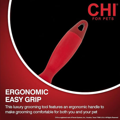 CHI for Dogs Rubber Fur Accumulator Brush, Dog Grooming Tool for Removing Loose Hair and Lint from Coats Furniture Clothing and Car Seats, Flexible Rubber Bristles, Easy Clean Grooming Brush
